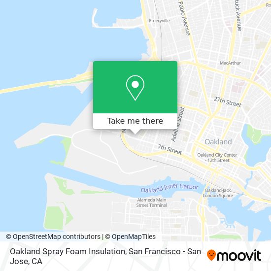 Mapa de Oakland Spray Foam Insulation