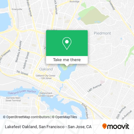 Mapa de Lakefest Oakland