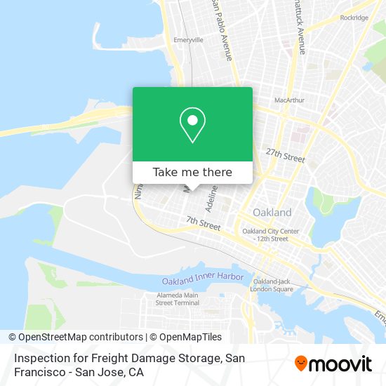 Mapa de Inspection for Freight Damage Storage