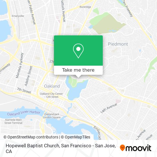 Hopewell Baptist Church map