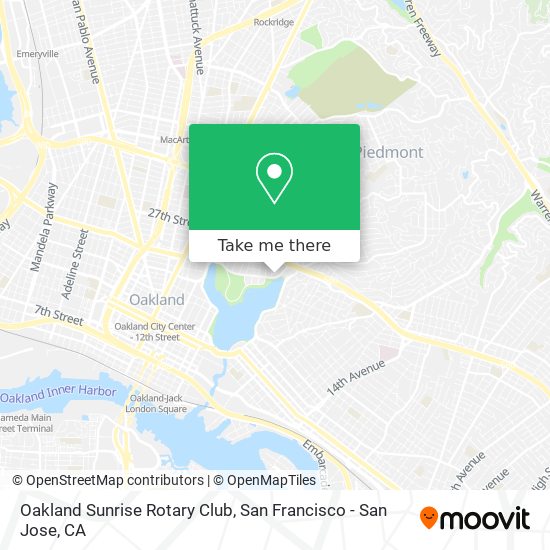 Oakland Sunrise Rotary Club map