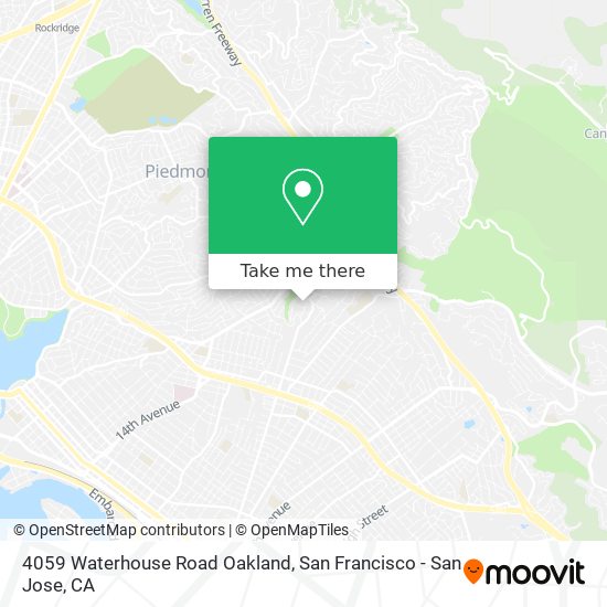 Mapa de 4059 Waterhouse Road Oakland