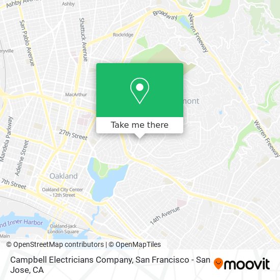 Mapa de Campbell Electricians Company