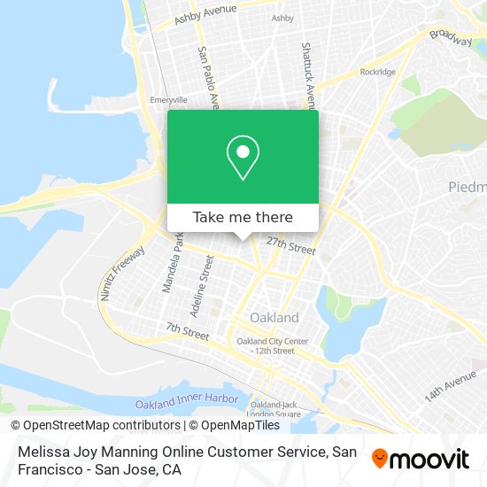 Mapa de Melissa Joy Manning Online Customer Service