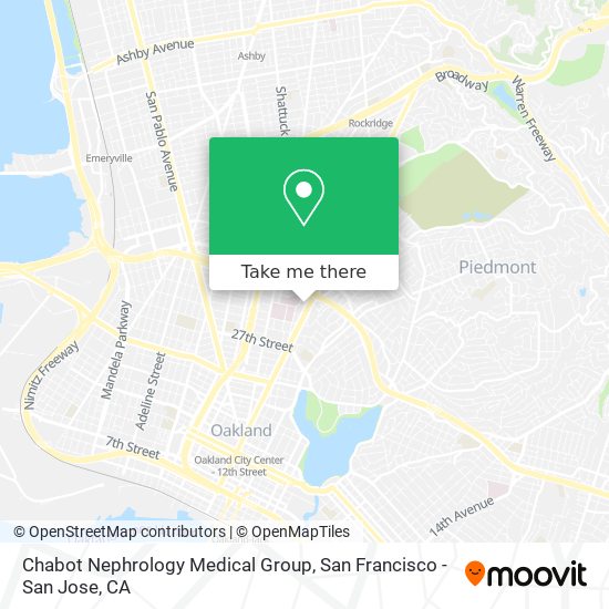 Mapa de Chabot Nephrology Medical Group