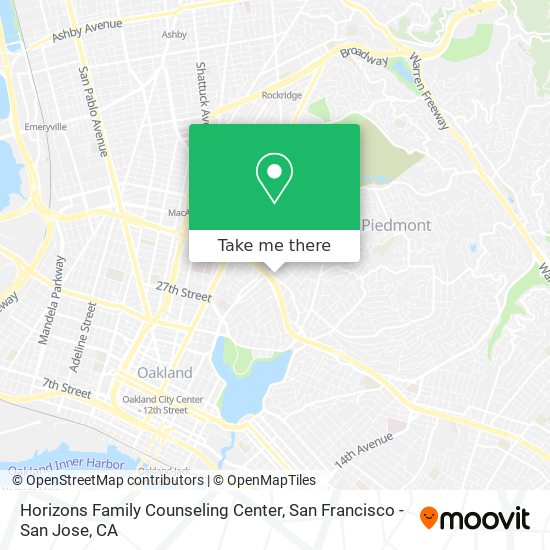 Mapa de Horizons Family Counseling Center