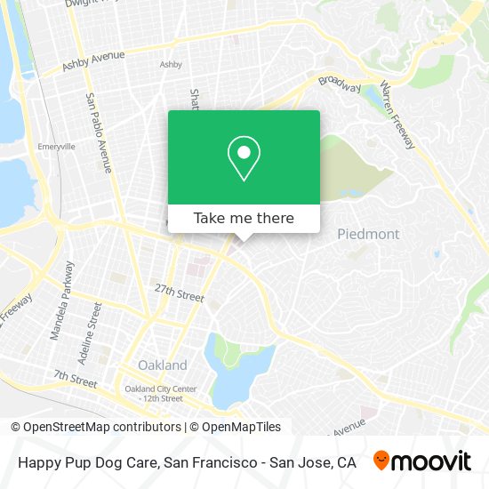 Happy Pup Dog Care map