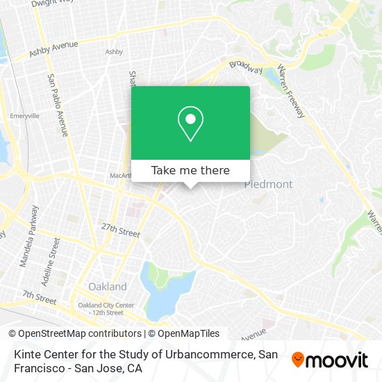 Kinte Center for the Study of Urbancommerce map