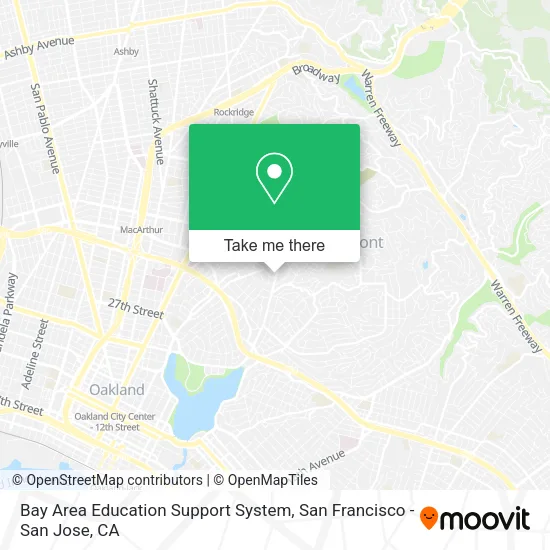 Bay Area Education Support System map