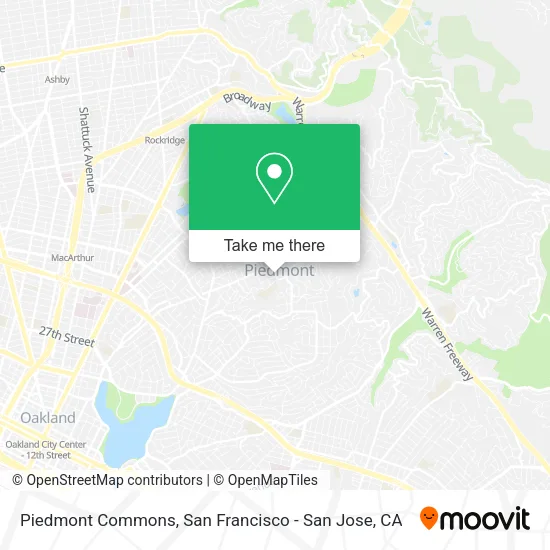 Mapa de Piedmont Commons