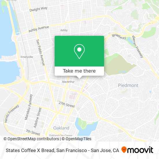 States Coffee X Bread map