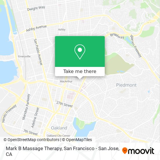 Mark B Massage Therapy map