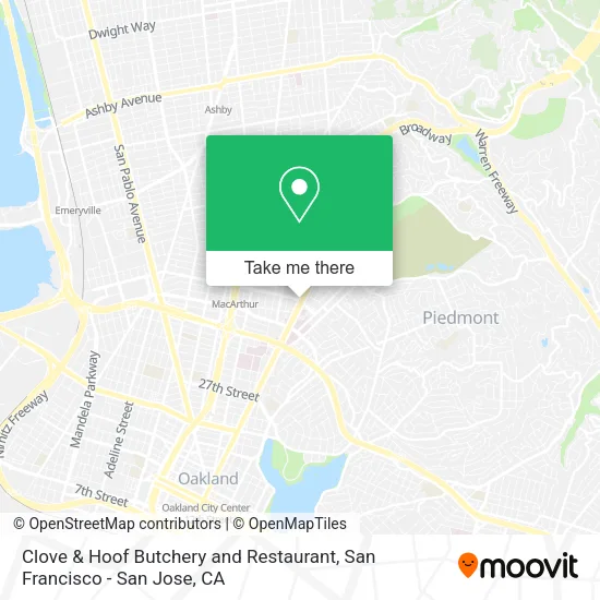 Mapa de Clove & Hoof Butchery and Restaurant