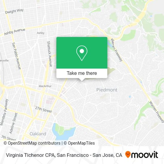 Mapa de Virginia Tichenor CPA