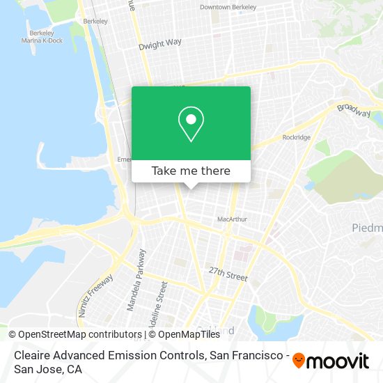 Cleaire Advanced Emission Controls map