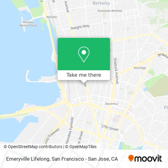 Mapa de Emeryville Lifelong