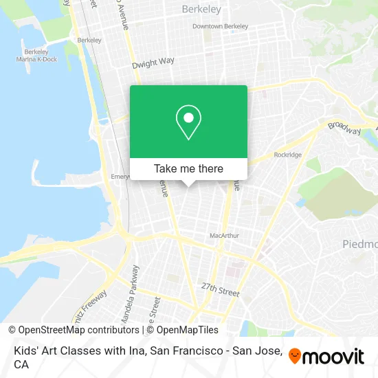 Kids' Art Classes with Ina map