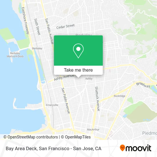 Bay Area Deck map