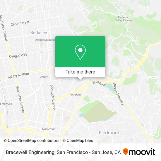 Bracewell Engineering map