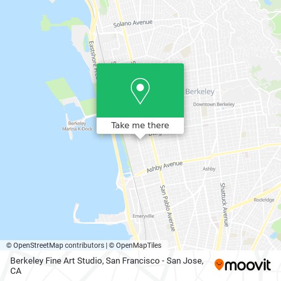 Berkeley Fine Art Studio map