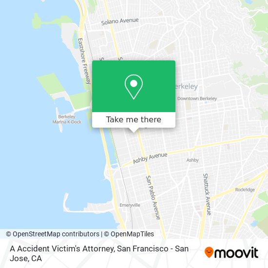 A Accident Victim's Attorney map