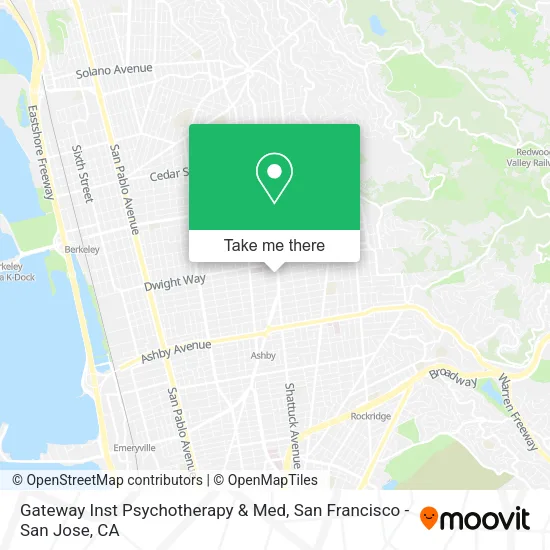 Mapa de Gateway Inst Psychotherapy & Med
