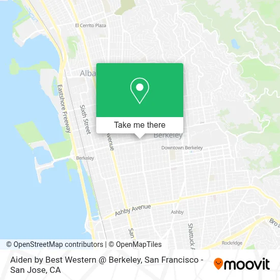 Aiden by Best Western @ Berkeley map