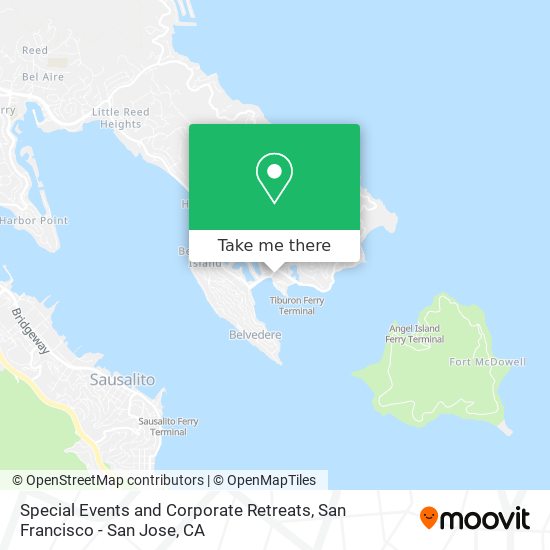 Special Events and Corporate Retreats map