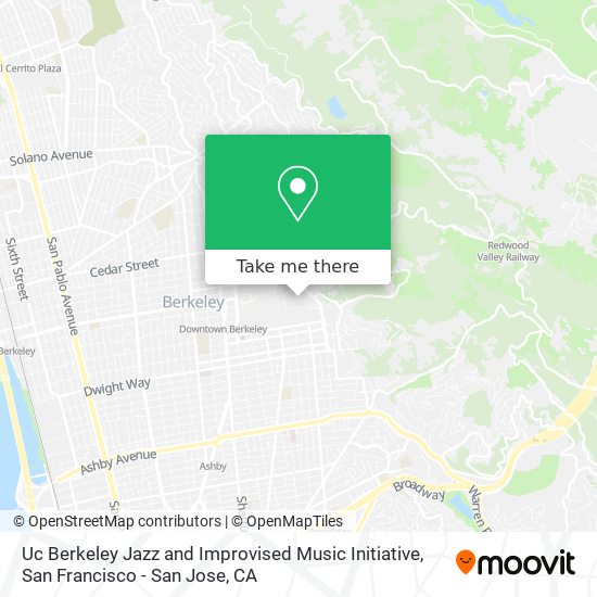 Mapa de Uc Berkeley Jazz and Improvised Music Initiative