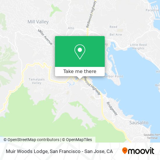 Muir Woods Lodge map