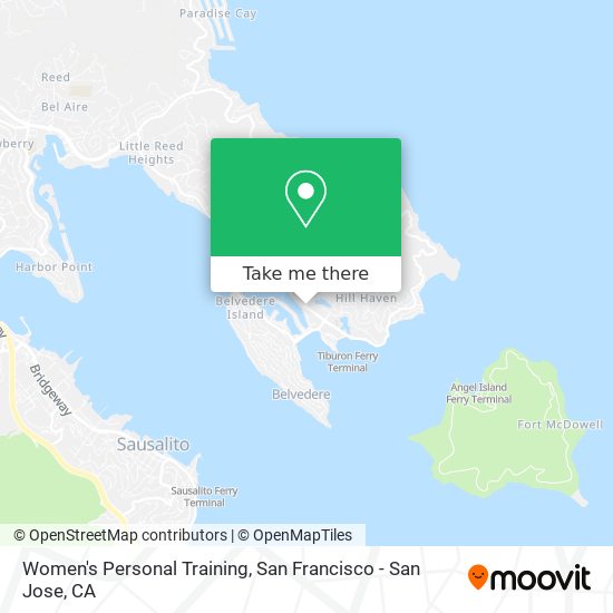 Women's Personal Training map