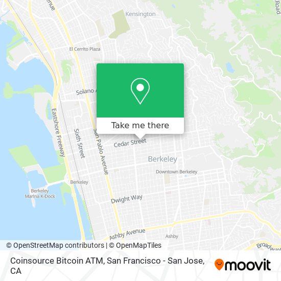 Mapa de Coinsource Bitcoin ATM