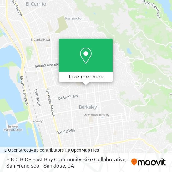 Mapa de E B C B C - East Bay Community Bike Collaborative