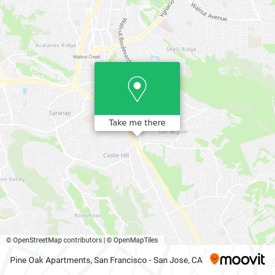 Pine Oak Apartments map