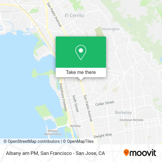 Mapa de Albany am PM
