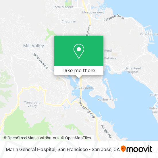 Marin General Hospital map