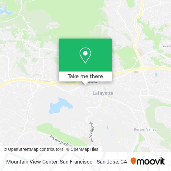 Mountain View Center map