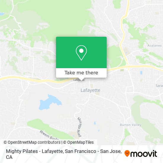 Mighty Pilates - Lafayette map