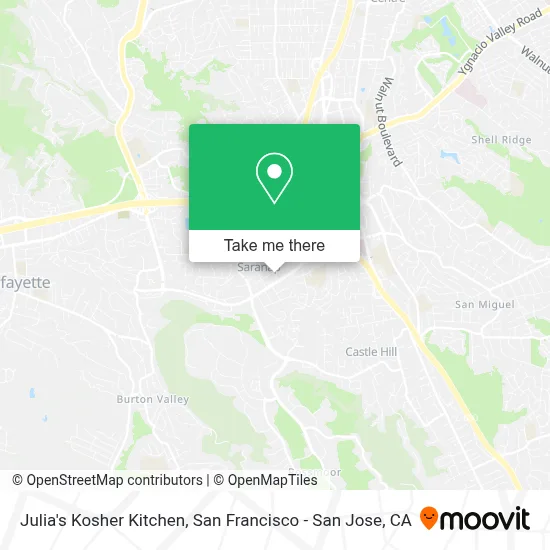 Julia's Kosher Kitchen map