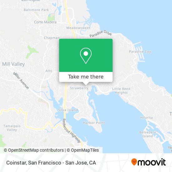 Mapa de Coinstar