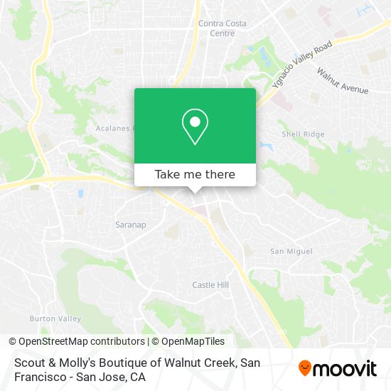 Scout & Molly's Boutique of Walnut Creek map