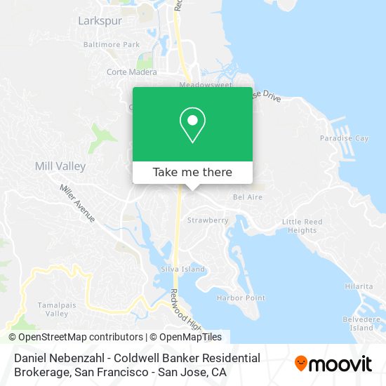 Daniel Nebenzahl - Coldwell Banker Residential Brokerage map