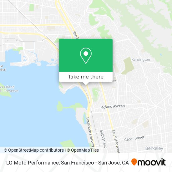 Mapa de LG Moto Performance