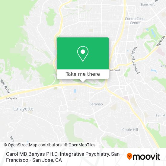 Carol MD Banyas PH.D. Integrative Psychiatry map