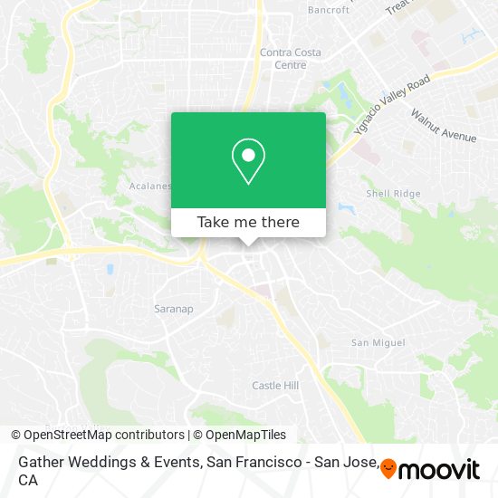 Gather Weddings & Events map