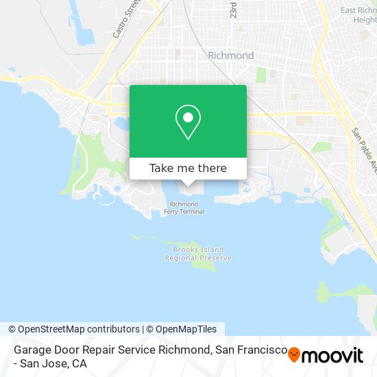 Garage Door Repair Service Richmond map