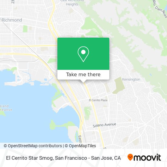 Mapa de El Cerrito Star Smog