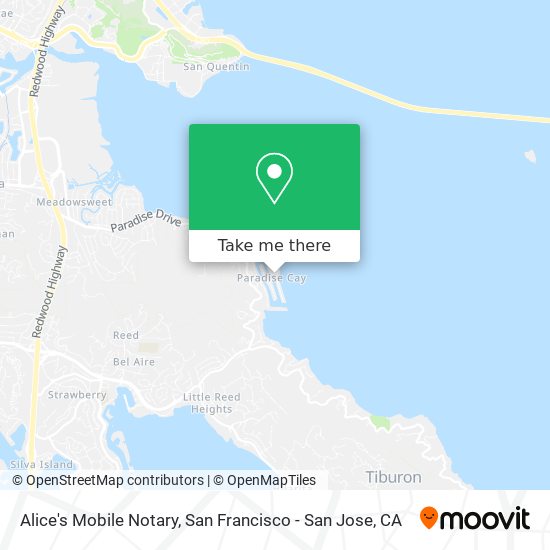 Alice's Mobile Notary map