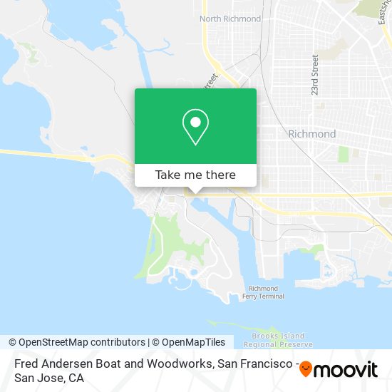 Fred Andersen Boat and Woodworks map