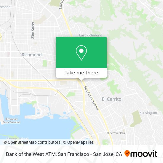 Bank of the West ATM map